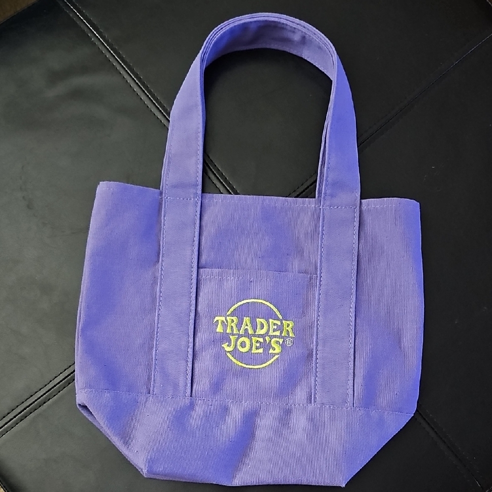 Trader Joe's Vibrant Purple Tote Bag
